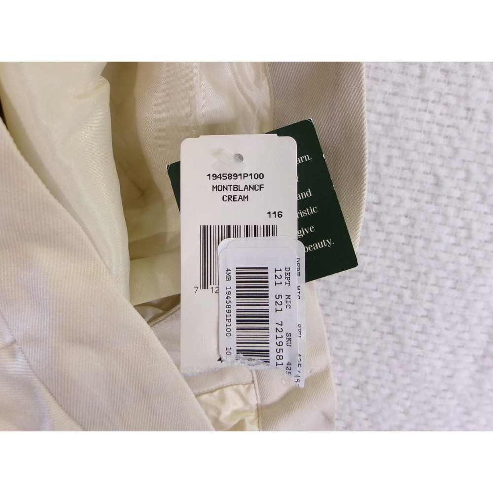 Lauren Ralph Lauren Womens 10P Pants Cream 100% Silk Wide Leg Trousers NWT - Picture 7 of 10